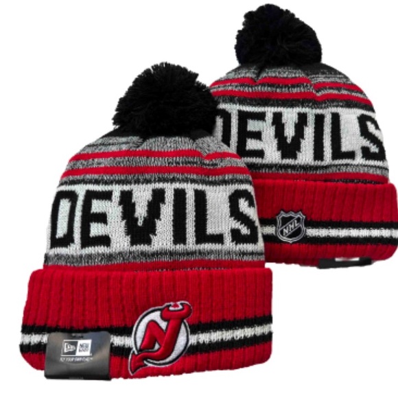 New Era New Jersey Devils Knit Beanie NHL NWT Aduly - Picture 1 of 1